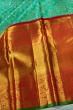 Kanchipuram Silk Brocade Sea Green Saree