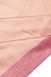 Kanchipuram Silk Brocade Peach Saree