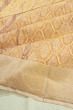 Kanchipuram Silk Tissue Jaal And Butta Gold Saree