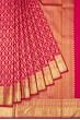 Kanchipuram Silk Criss Cross Checks And Butta Pink Saree