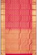 Kanchipuram Silk Criss Cross Checks And Butta Pink Saree