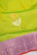 Kanchipuram Silk Butta Parrot Green Saree