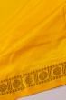 Kanchipuram Silk Plain Yellow Dhoti With Kanduva