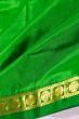 Kanchipuram Silk Plain Green Dhoti With Kanduva