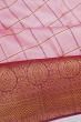 Kanchipuram Silk Checks Baby Pink Saree