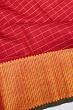 Kanchipuram Silk Checks Red Saree