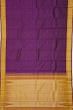 Kanchipuram Silk Oosi Lines And Butta Purple Saree