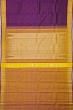 Kanchipuram Silk Oosi Lines And Butta Purple Saree