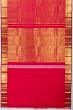 Kanchipuram Silk Criss Cross Checks And Butta Red Saree