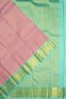 Kanchipuram Silk Checks And Butta Pink Saree