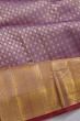 Kanchipuram Silk Brocade Lilac Saree