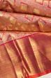 Kanchipuram Silk Tissue Brocade Pink Saree