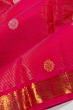 Kanchipuram Silk Oosi Lines And Butta Pink Saree