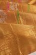 Kanchipuram Silk Tissue Jaal Gold Saree