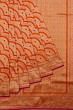 Banarasi Silk Brocade Orange Saree