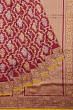 Banarasi Silk Jaal And Butta Maroon Saree