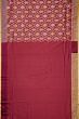 Banarasi Silk Jaal And Butta Maroon Saree