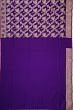 Banarasi Silk Kadwa Jaal Violet Saree