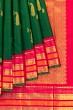 Classic Kanchipuram Silk Butta Dark Green Saree