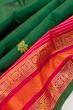 Classic Kanchipuram Silk Butta Dark Green Saree