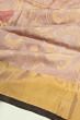 Uppada Silk All Over Jamdani Peach Saree