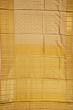 Kanchipuram Silk TIssue Criss Cross Checks And Butta Gold Saree