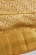 Kanchipuram Silk Tissue Criss Cross Checks And Butta Gold Saree