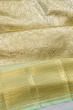 Kanchipuram Silk Tissue Brocade Pastel Green Saree