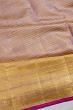 Kanchipuram Silk Tissue Oosi Lines And Butta Lilac Saree