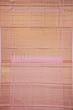 Kanchipuram Silk Criss Cross Checks And Butta Pink Saree