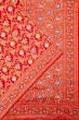 Banarasi Silk Jaal And Meenakari Red Saree