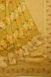 Banarasi Silk Jaal Yellow Saree