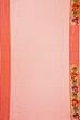 Paithani Silk Butta Baby Pink Saree With Ajanta Lotus Border