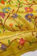 Paithani Silk Tissue All Over Jaal Yellow Saree