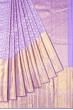 Kanchipuram Silk Jaal Lavender Saree