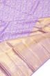 Kanchipuram Silk Jaal Lavender Saree