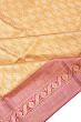 Kanchipuram Silk Tissue Brocade Mustard Yellow Saree