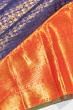 Kanchipuram Silk Brocade Dark Blue Saree