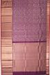 Kanchipuram Silk Brocade Purple Saree