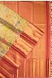 Kanchipuram Silk Tissue Jaal Gold Saree