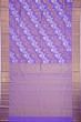 Kanchipuram Silk Leheriya Jaal Violet Saree