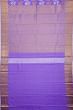 Kanchipuram Silk Leheriya Jaal Violet Saree