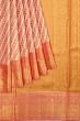 Kanchipuram Silk Tissue Brocade Orange Saree