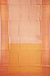 Kanchipuram Silk Tissue Brocade Orange Saree