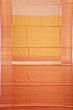 Kanchipuram Silk Tissue Brocade Orange Saree