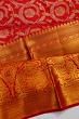 Kanchipuram Silk Brocade Red Saree