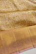 Kanchipuram Silk Tissue Brocade Gold Saree