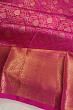 Kanchipuram Silk Brocade Rani Pink Saree