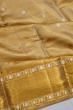 Kanchipuram Silk Tissue Butta Gold Saree