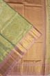 Kanchipuram Silk Tissue Jaal Green Saree